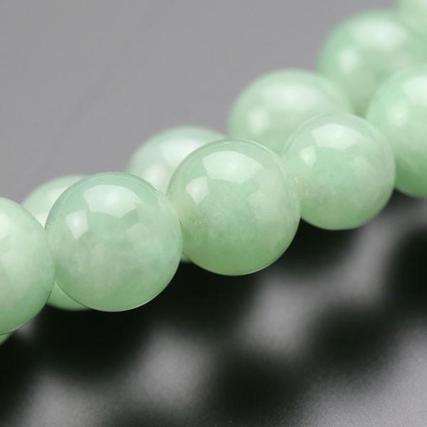 数珠 パワーストーン はな花 日蓮宗 数珠 男性用 尺二 4A´ ビルマ翡翠