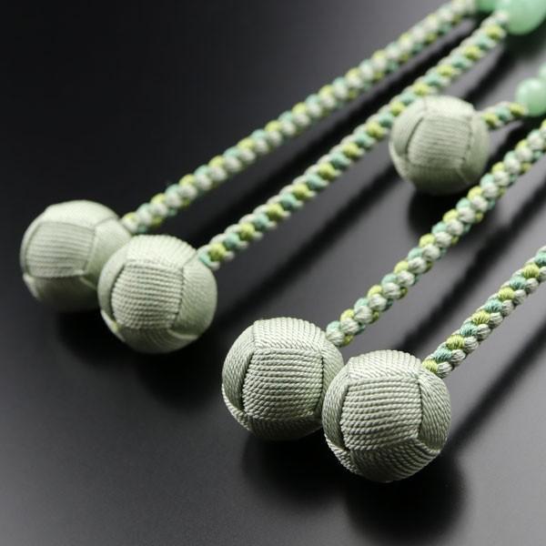 数珠 パワーストーン はな花 日蓮宗 数珠 男性用 尺二 4A´ ビルマ翡翠