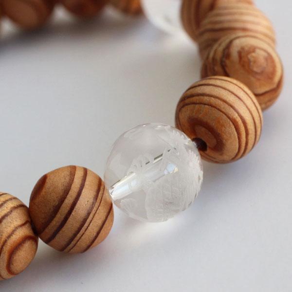 数珠 パワーストーン はな花 【約12mm水晶・四神ブレスレット】約10