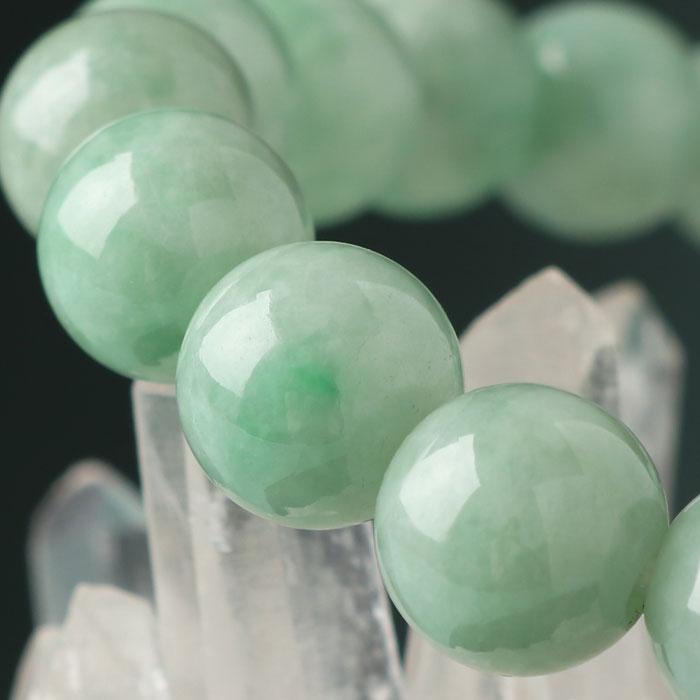 数珠 パワーストーン はな花 鑑別書付き ビルマ翡翠 ブレスレット 約