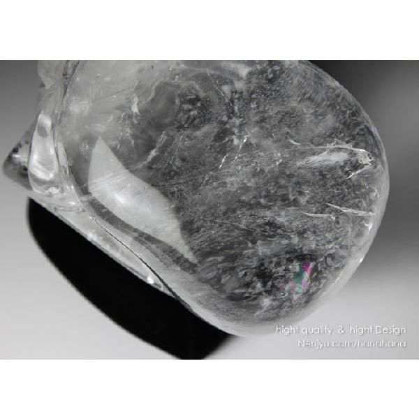 彫り物・カービング ドクロ 天然水晶 レインボー 置き物 約8460グラム | 数珠 パワーストーン はな花 | 02