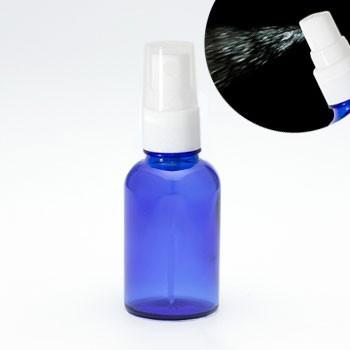 日本製 スプレーボトル 遮光瓶（青・丸型）30mL×5本セット アルコール