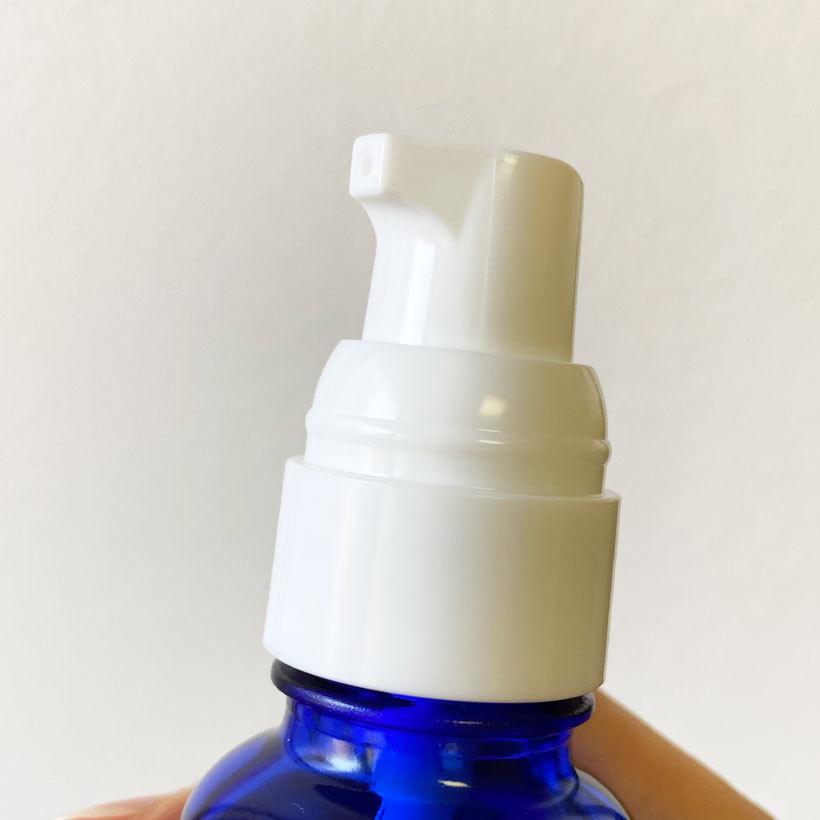 日本製 ドロップポンプボトル 遮光瓶（青・丸型）60mL×5本セット 遮光