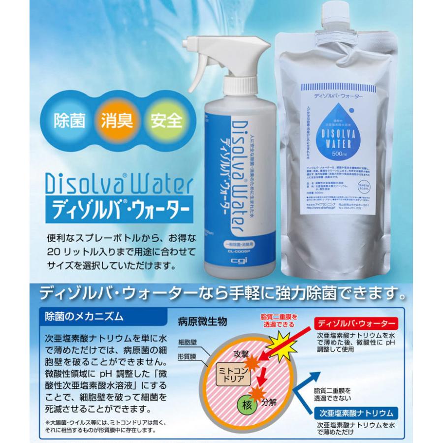 次亜塩素酸水 ディゾルバウォーター 10l 箱 容器 O157 除菌 消臭