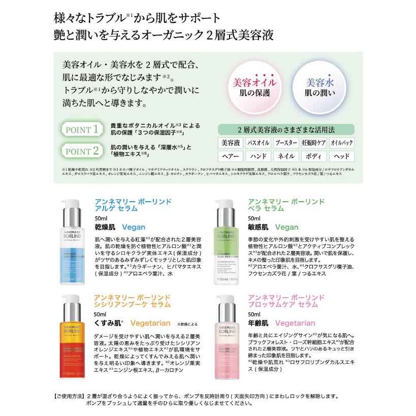 【美品】アンネ・マリーボーリンドー　美容液　４本セット アンネマリーボーリンド 50ml 4種類より オイルタイプ 保湿美容