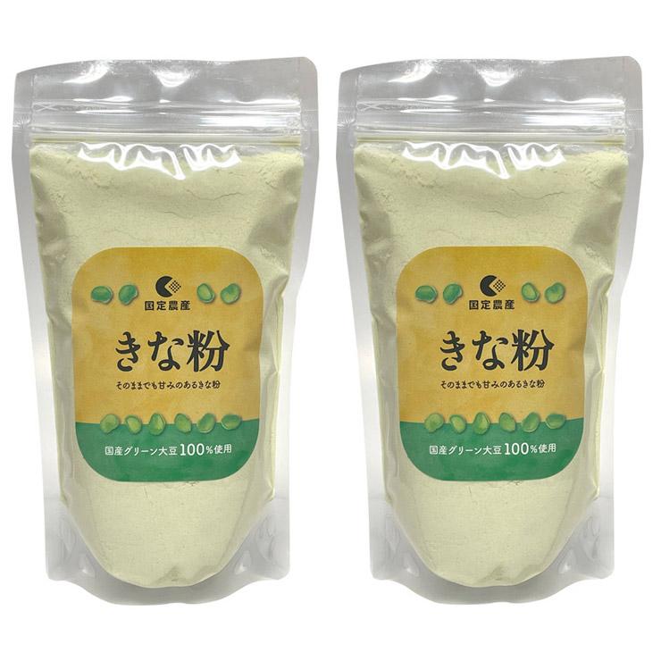 青大豆きな粉 180g×2セット 国定農産 国産グリーン大豆100％ 使用