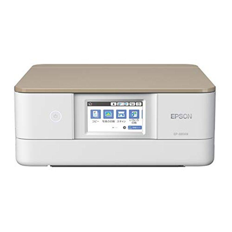 旧モデル エプソン プリンター A4 インクジェット 複合機 カラリオ EP-881AN ニュートラルベージュ