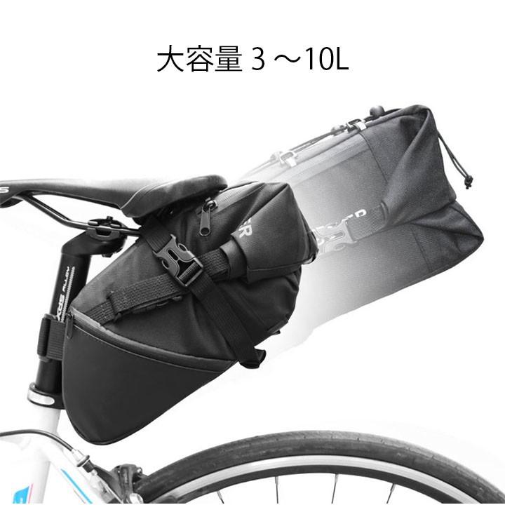 ロードバイク 自転車 大容量 サドルバッグ 3~10L - バッグ