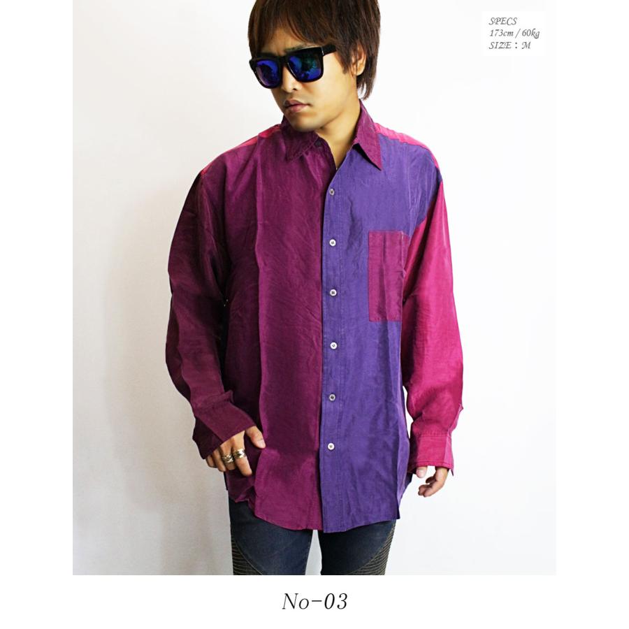 シルク100 ビッグシルエット 長袖シャツ メンズ M L Xl シルク シャツ 柄シャツ 切替し シルクシャツ ビッグシャツ 長袖 大きいサイズ Ls Stk 04 Neo Progre 通販 Yahoo ショッピング