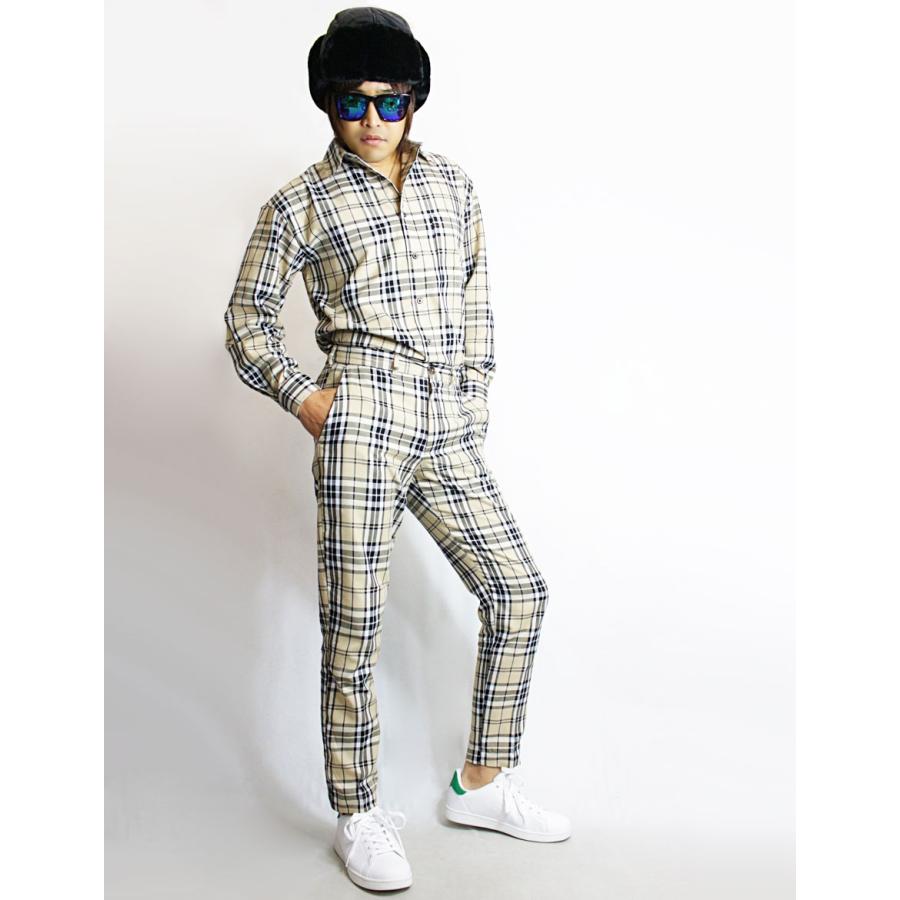 チェック シャツ セットアップ メンズ 上下 セット 上下セット スーツ チェックシャツ チェックパンツ スラックス チェック柄 ベージュ 韓国ファッション お洒落 Su Sto 09 Neo Progre 通販 Yahoo ショッピング