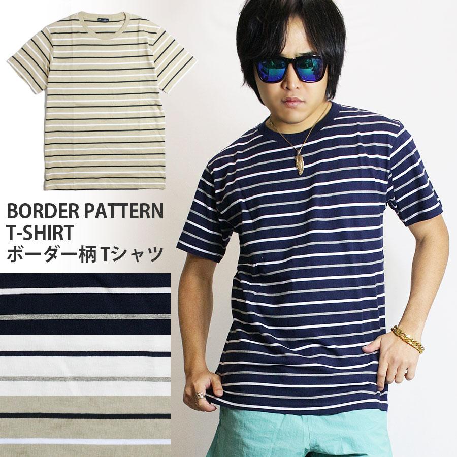 ボーダー柄 Tシャツ メンズ クルーネック ボーダーtシャツ 半袖tシャツ Uネック カットソー 無地 ネイビー ホワイト ベージュ おしゃれ 白 男女兼用 レディース Ts Sto 14 Neo Progre 通販 Yahoo ショッピング