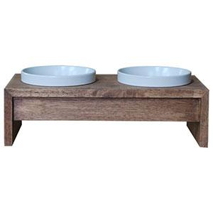 REPLUS（リプラス） Meshidai メシダイ ゴハン ダブル S2 チーク Meshidai Gohan Double S2 Teak 犬用フードボウルa_2