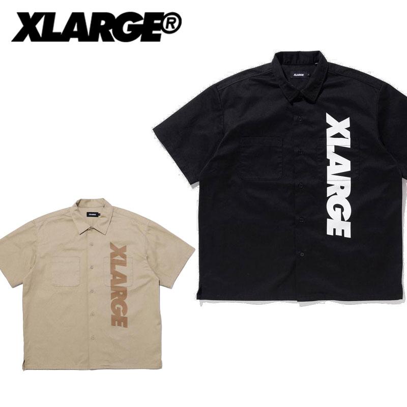 エクストララージ X-LARGE/XLARGE S/S STANDARD LOGO WORK SHIRT 