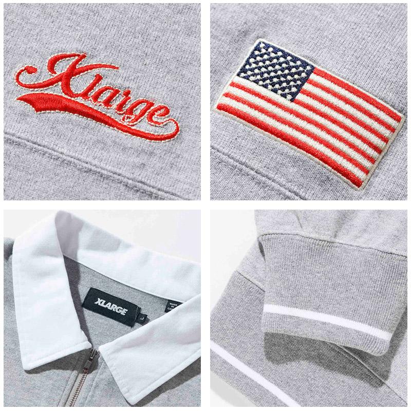 XLARGE エクストララージ X-LARGE EMBROIDERED RUGBY SHIRT XLARGE エクストララージ X-LARGE EMBROIDERED RUGBY SHIRT