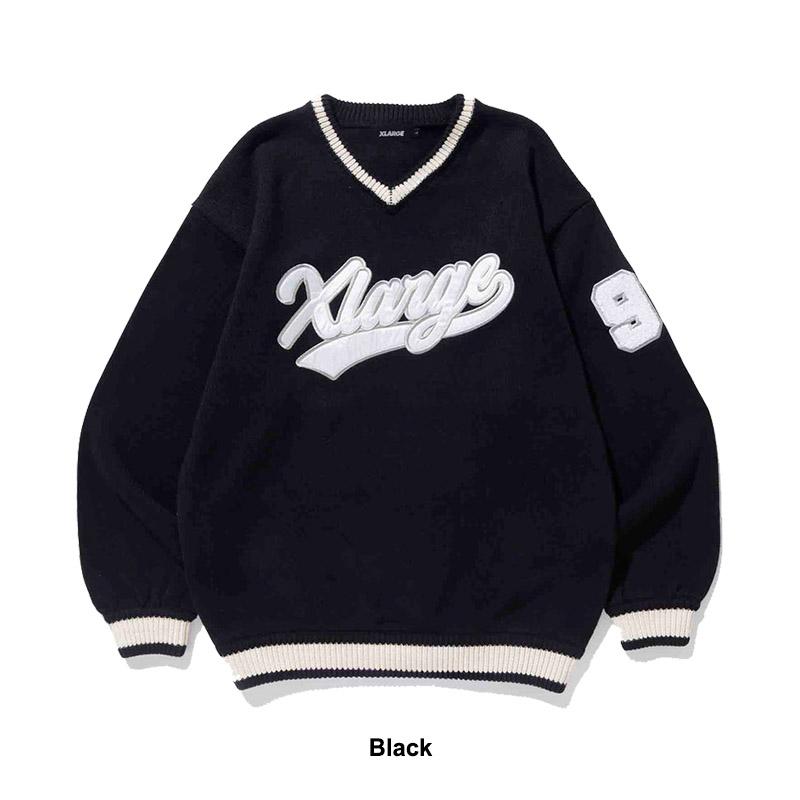 XLARGE エクストララージ X-LARGE LINE V NECK KNIT Vネック XLARGE エクストララージ X-LARGE LINE V NECK KNIT Vネック