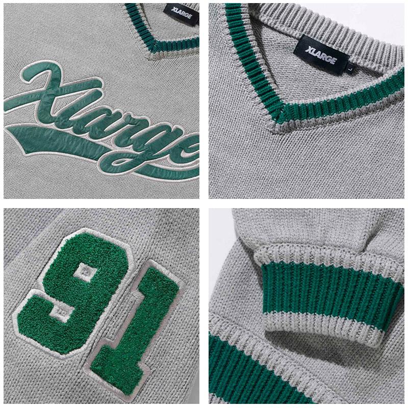 エクストララージ X-LARGE LINE V NECK KNIT Vネックセーター トップス 