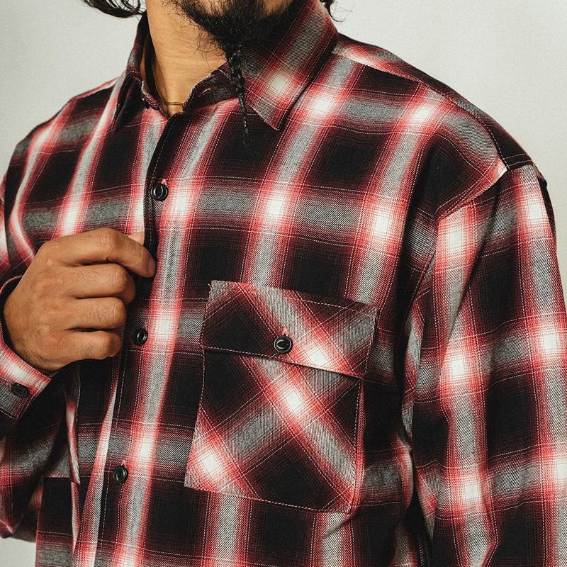 BIG MIKE（ビッグマイク） 長袖 ネルシャツ ライト フランネル シャツ