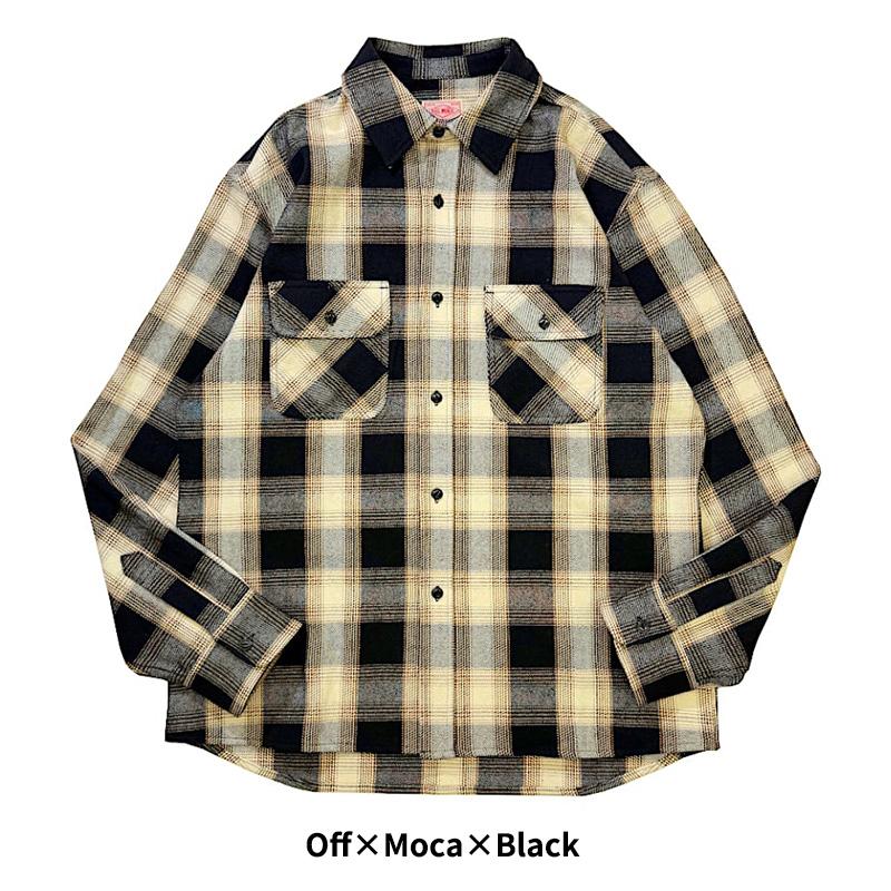 BIG MIKE（ビッグマイク） メンズ 長袖シャツ ヘビー フランネルシャツ