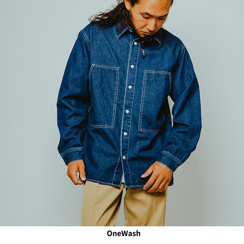 BIG MIKE（ビッグマイク） メンズ 長袖シャツ デニム ユーティリティー