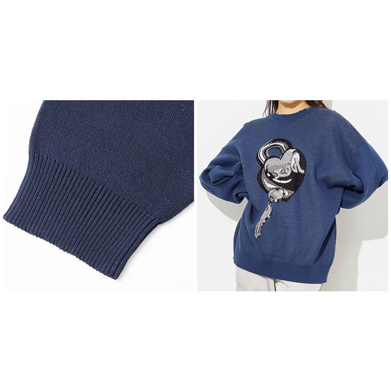 エックスガール(X-girl) KEY JACQUARD KNIT ジャガード ニット