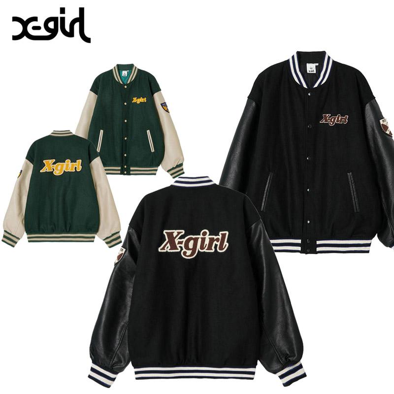 X-girl エックスガール(X-girl) STADIUM JUMPER スタジアム X-girl エックスガール(X-girl) STADIUM JUMPER スタジアム