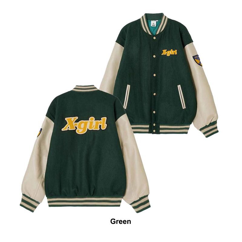 X-girl エックスガール(X-girl) STADIUM JUMPER スタジアム X-girl エックスガール(X-girl) STADIUM JUMPER スタジアム