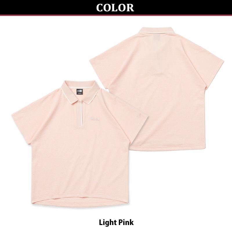 希少　ニューエラ 紺野ゆり トップス ゴルフレディース　ベージュ　s NEW ERA（ニューエラ） ニュー エラ ゴルフ WOMEN'S 半袖 ポロシャツ