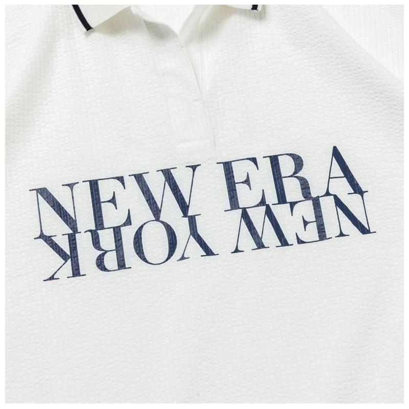 ニュー エラ NEW ERA Women's 半袖 シアサッカー ポロシャツ Skipper ホワイト ゴルフ トップス レディース｜neo｜05