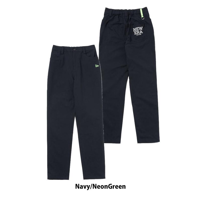 ニューエラ NEW ERA Women's テーパード ストレッチパンツ ネイビー × ネオングリーン ゴルフ ボトムス レディース ニューエラ 14108989 NEW ERA（ニューエラ） ニュー エラ NEW ERA Women's テーパード
