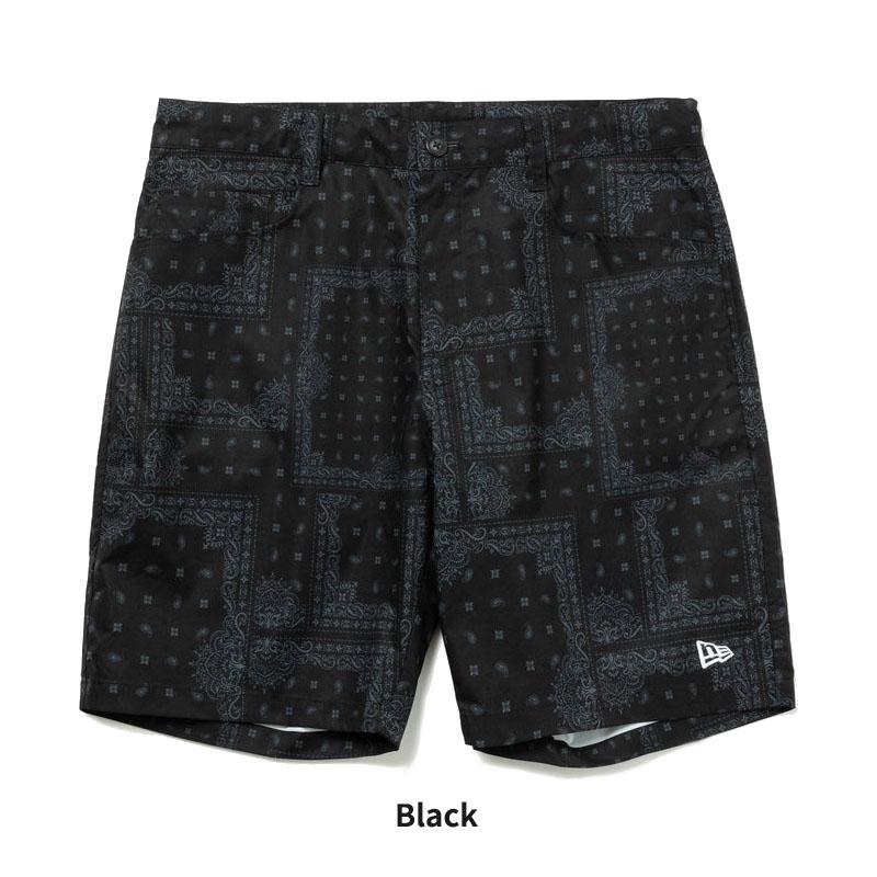 NEWERA GOLF Bandana All Over ブラック Mサイズ NEW ERA ニュー エラ テック ショートパンツ Bandana All Over