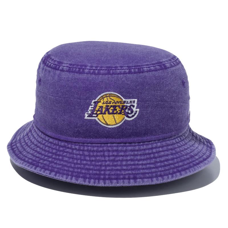 ニュー エラ NEW ERA バケット01 NBA Bucket Hat Acid Wash ロサンゼルス・レイカーズ パープル バケットハット 帽子｜neo｜03