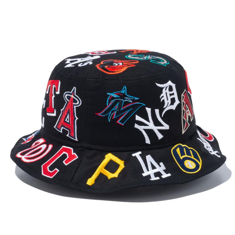 ニュー エラ NEW ERA バケット01 Team Logo Allover MLB ブラック