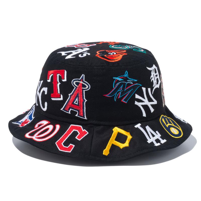 ニュー エラ NEW ERA バケット01 Team Logo Allover MLB ブラック
