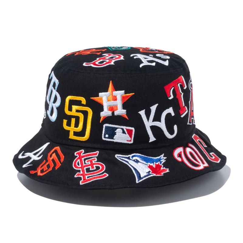 ニュー エラ NEW ERA バケット01 Team Logo Allover MLB ブラック