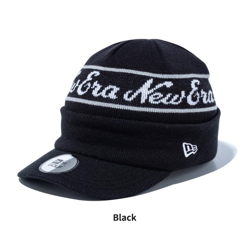 NEW ERA（ニューエラ） つば付きニット帽 ゴルフ バイザーニット ジャ