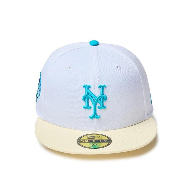 廃番【ニューエラ×メッツ】SS2000パッチ NYキャップ 白オフホワイト×青 NEW ERA（ニューエラ） メンズ キャップ 帽子 レディース NEW ERA