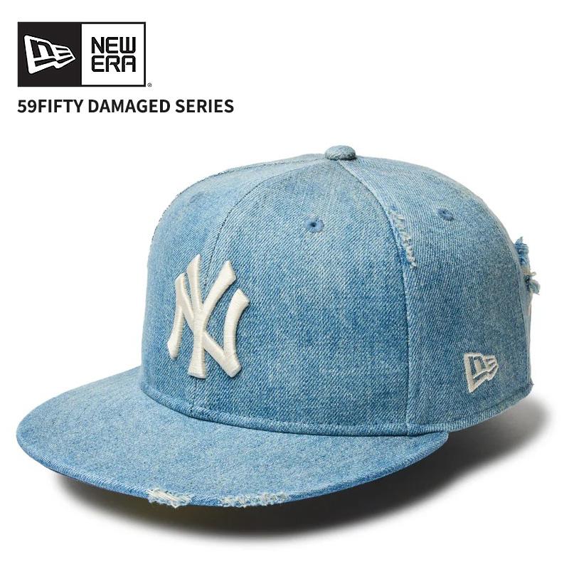NEW ERA ニューエラ デニム キャップ 帽子 ダメージ加工 59FIFTY NEW ERA ニューエラ デニム キャップ 帽子 ダメージ加工 59FIFTY