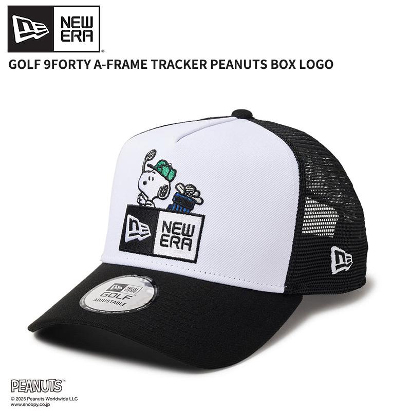 ピーナッツ　黒メッシュ　NEW ERA GOLF ピーナッツ 黒メッシュ NEW ERA GOLF NEW ERA ニューエラ ゴルフ