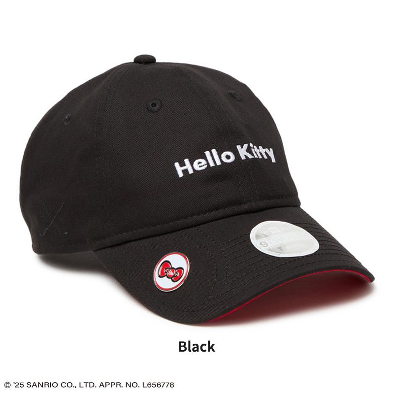 新品未使用品　NEW ERA ハローキティ ベースボールキャップ ブラック NEW ERA（ニューエラ） レディース ハローキティ ボールマーカー付