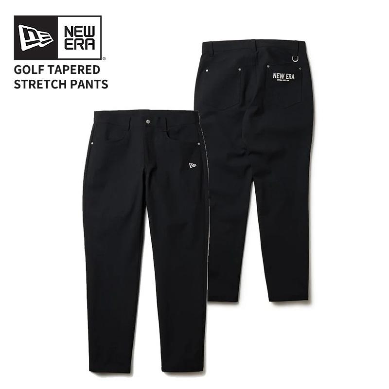 新品未使用⭐︎NEW ERA ゴルフワイドテーパードストレッチパンツ　黒 NEW ERA（ニューエラ） メンズ ゴルフウエア ストレッチパンツ