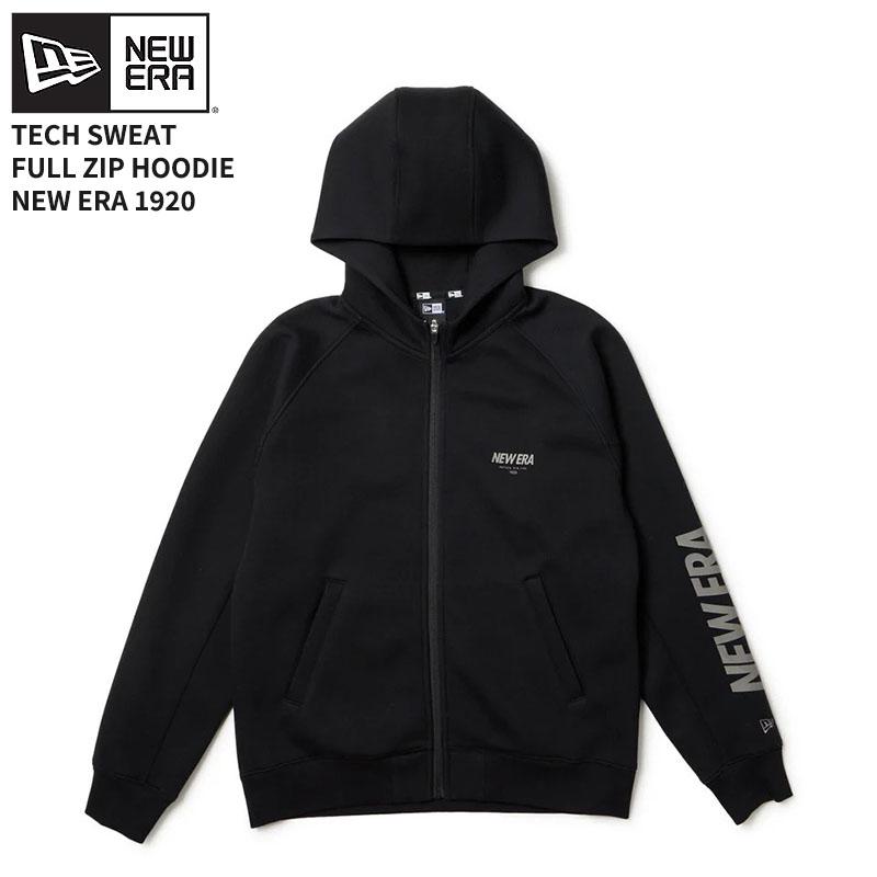 ニューエラゴルフ テック スウェット フルジップフーディー ブラック L ニューエラ 25年秋冬新作 テックスウェット フルジップ