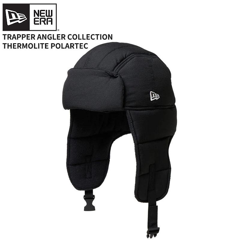 ニューエラ ダウンキャップ NEW ERA トラッパー Angler Collection THERMOLITE POLARTEC ブラック 帽子 秋 冬 14707014 NEW ERA（ニューエラ） ダウンキャップ トラッパー Angler Collection