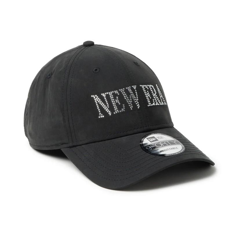 RION様　アウトレット ニューエラ ラインストーン コットン 帽子 ブラック NEW ERA（ニューエラ） ユニセックス キャップ 帽子 9FORTY ライン