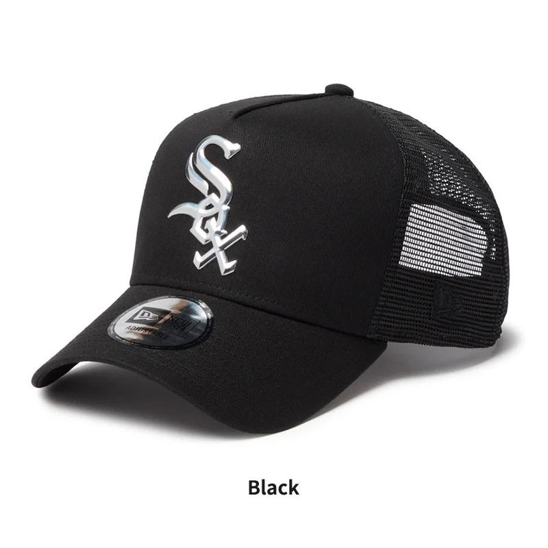 【海外限定】 ホワイトソックス 9FORTY ブラック ハートロゴ キャップ ① NEW ERA（ニューエラ） ユニセックス メッシュキャップ 帽子 9FORTY A