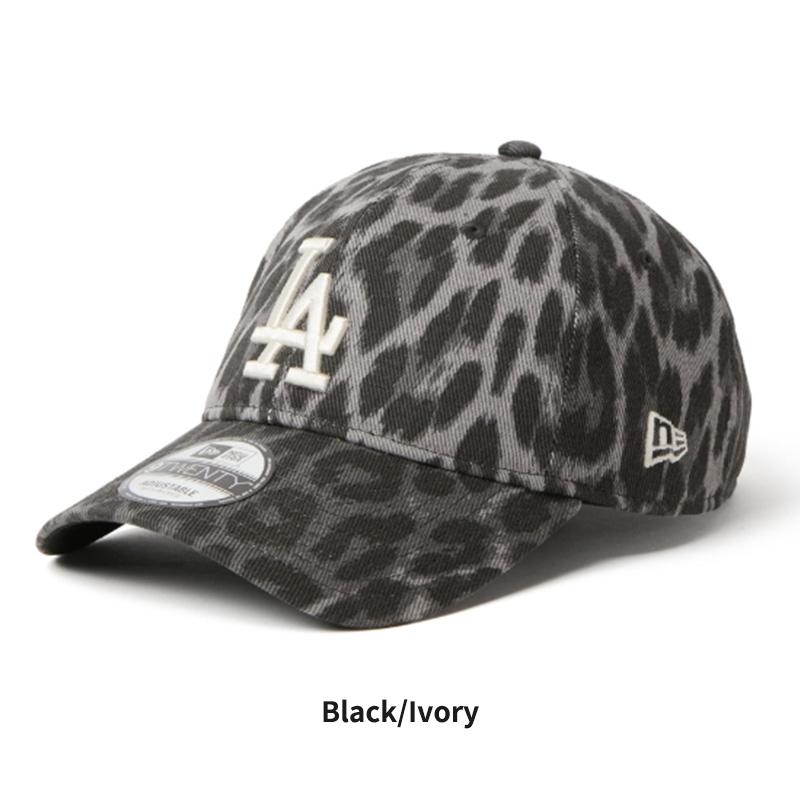 ヒョウ柄グレーキャップ ロゴ刺繍付き darcsport NEW ERA（ニューエラ） 9TWENTY レオパード キャップ レディース