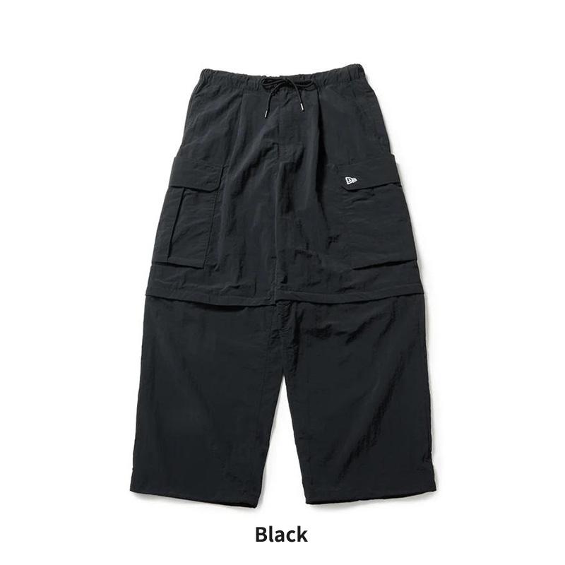 ニューエラ ナイロンカーゴパンツ カーゴショートパンツ 2way 黒 XXL NEW ERA（ニューエラ） メンズ 高機能パンツ ワークパンツ