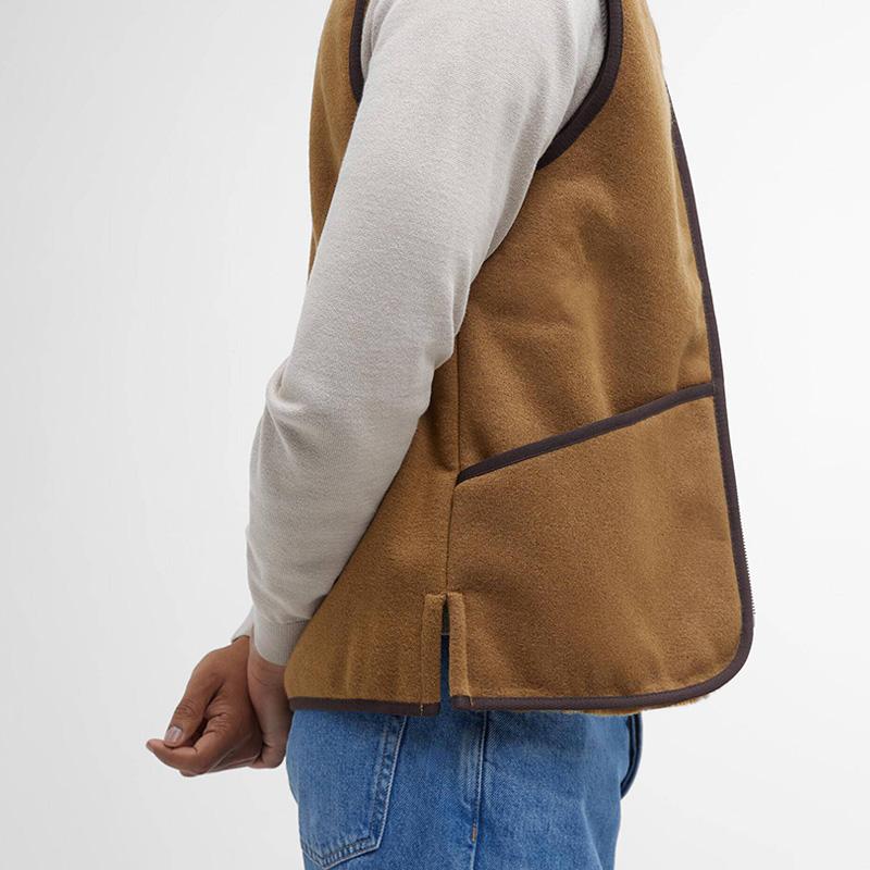 バブアー リバーシブル アクリルベスト Barbour ウォーム パイル