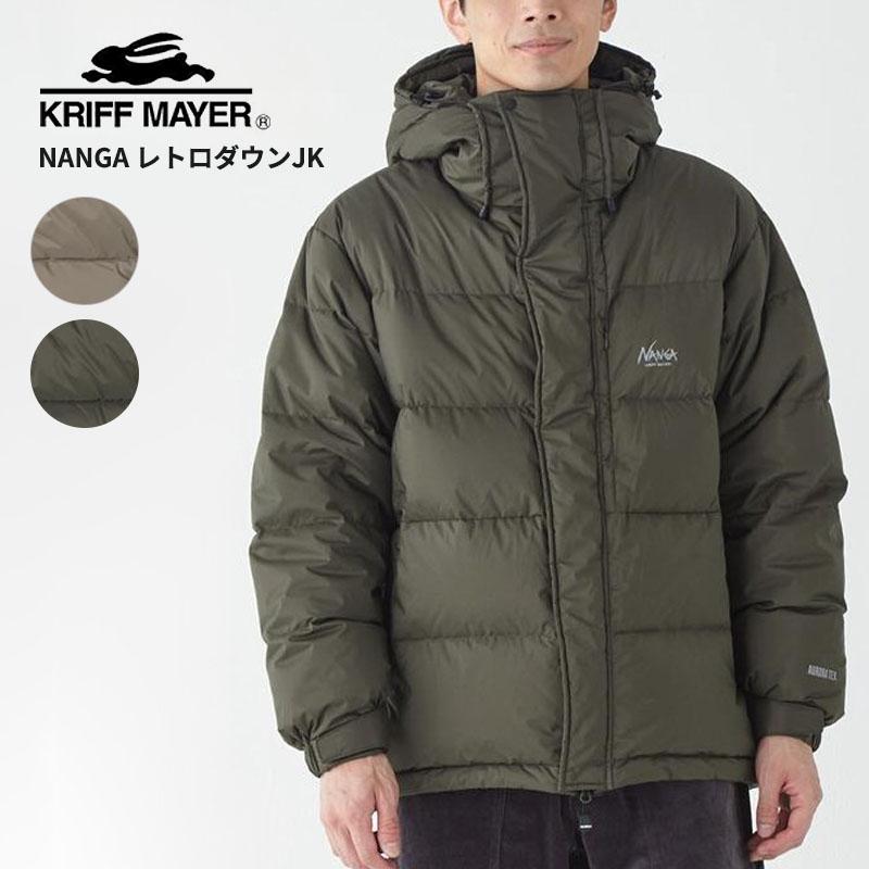 NANGA × k.mayer(KRIFF MAYER) / ダウンジャケット/M/ナイロン/KHK/無地/2419900 KRIFF MAYER（クリフメイヤー） メンズ ダウンジャケット ナンガ