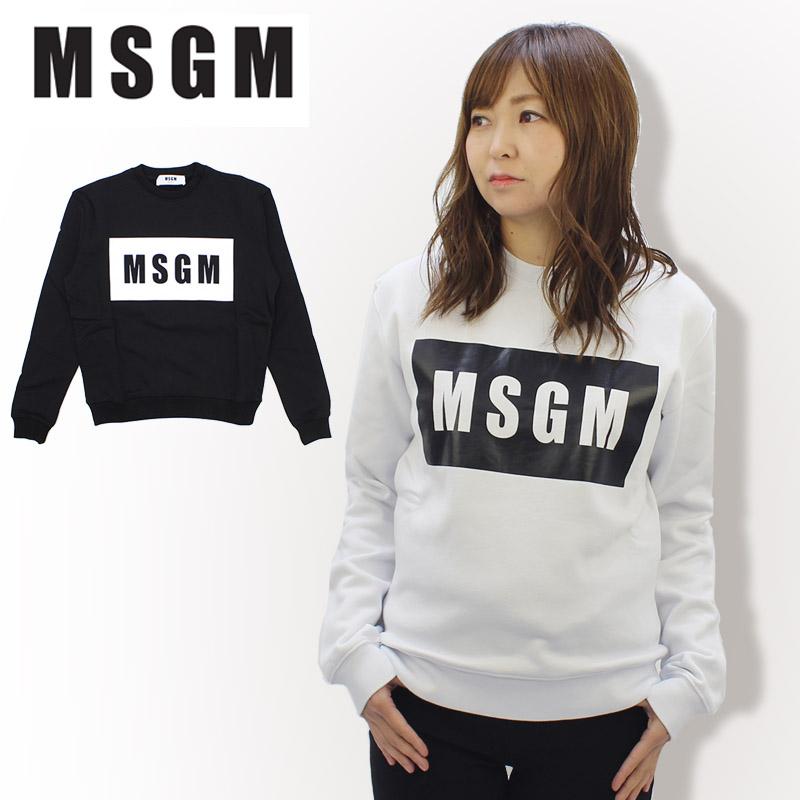 MSGM エムエスジーエム PANEL SWEAT SHIRT クルー スウェット MSGM エムエスジーエム PANEL SWEAT SHIRT クルー スウェット