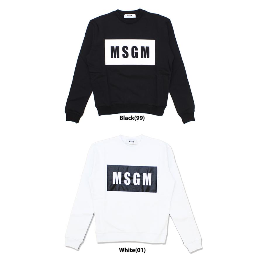 MSGM エムエスジーエム PANEL SWEAT SHIRT クルー スウェット MSGM エムエスジーエム PANEL SWEAT SHIRT クルー スウェット